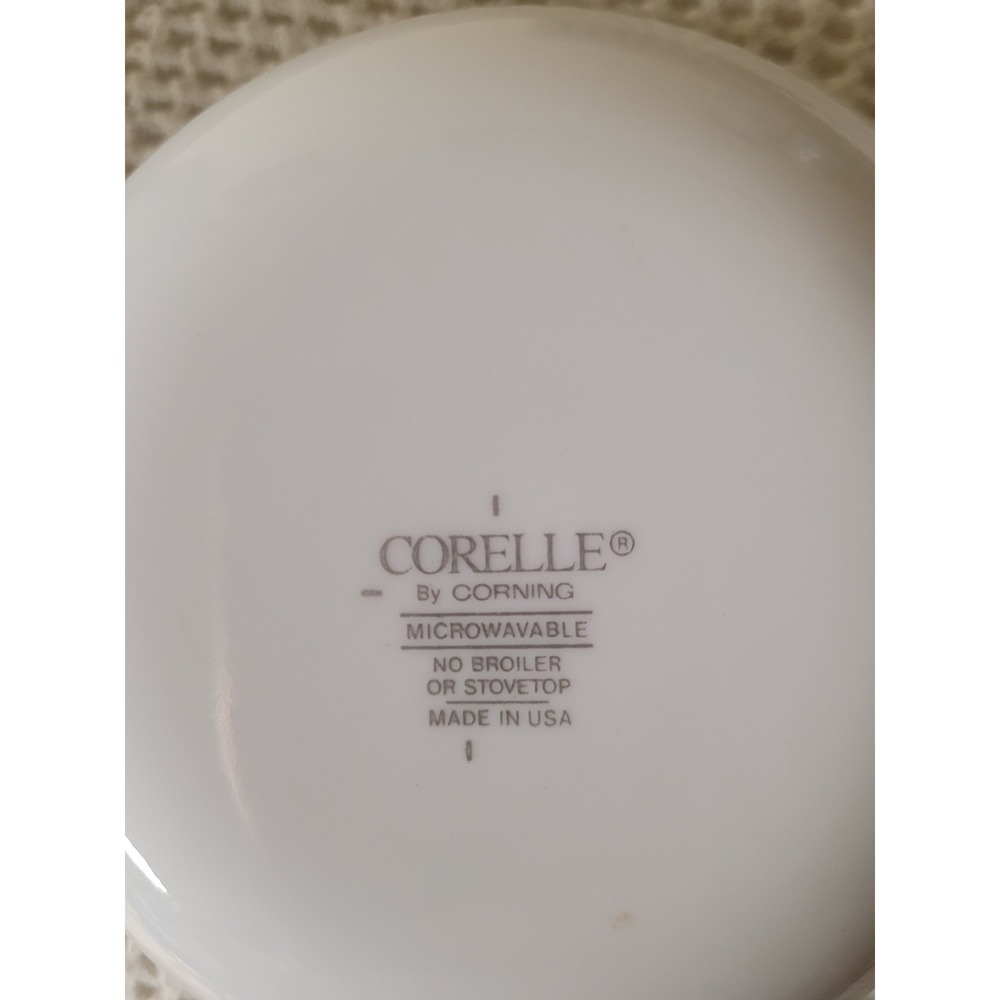 Corelle Winter Frost White Cereal Soup Bowls Set/10 Corning Vitrelle USA 6.25" - Picture 2 of 4